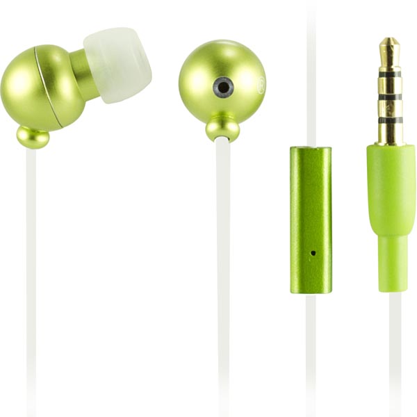 STREETZ HL123 iPhone In-ear Headphones, Green